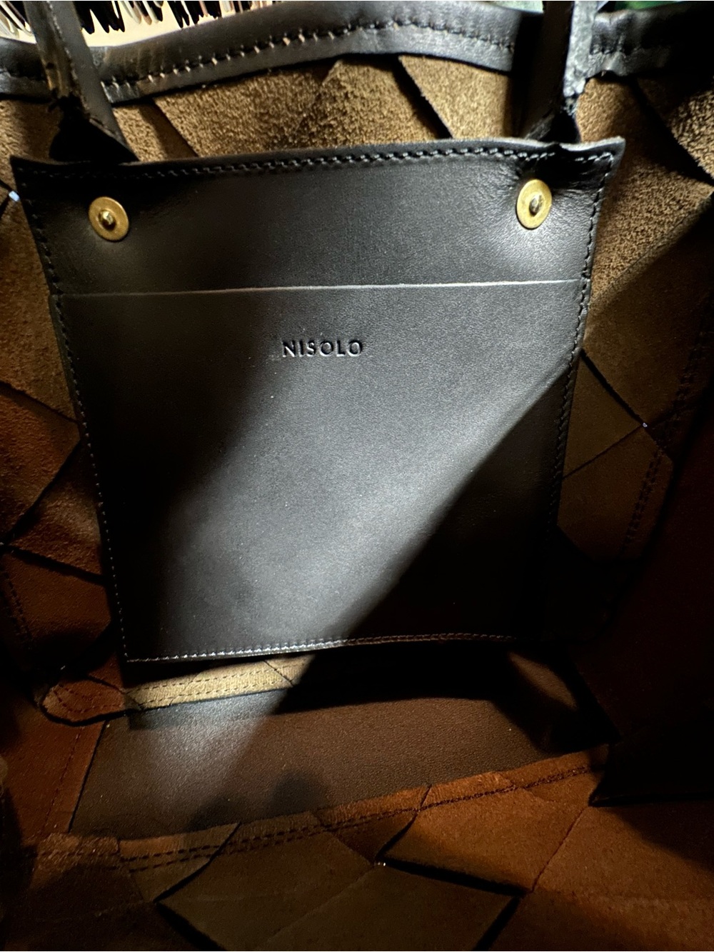 NEW Nisolo Handwoven Carry-All Satchel in Black - Picture 7 of 15